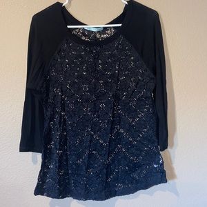 Maurice’s black lace top
